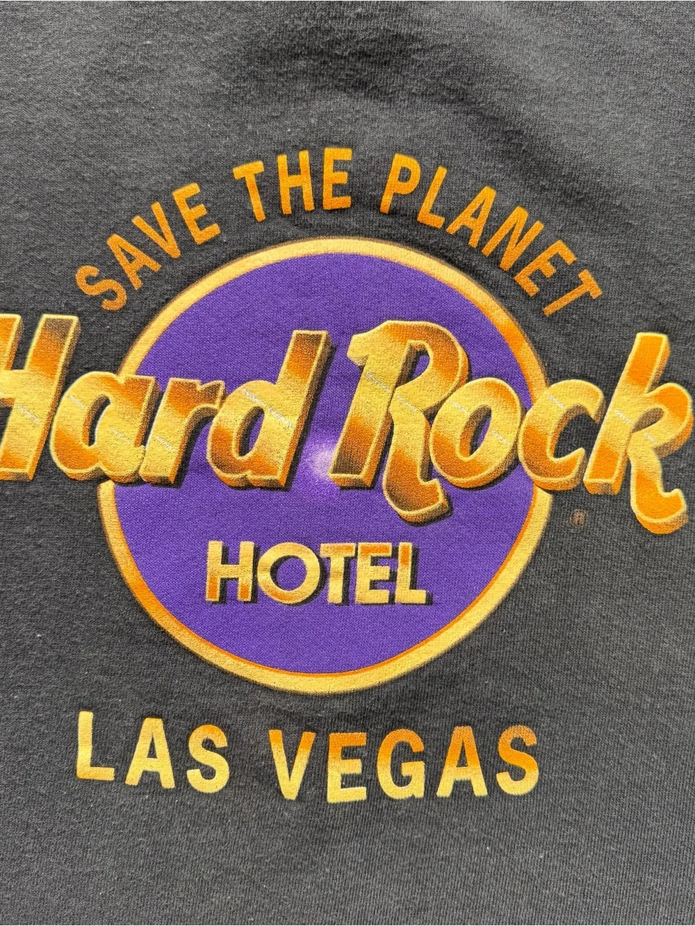 Vintage Hard Rock Hotel Las Vegas Black Crewneck Sweatshirt Medium